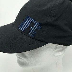 Russell Black Baseball Cap Hat OSFA Stretch